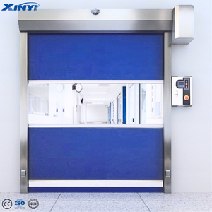 <span class=keywords><strong>Porte</strong></span> rapide automatique en <span class=keywords><strong>PVC</strong></span> avec fenêtre transparente, capteur intelligent, faible bruit pour chambre froide et atelier propre - Product Image 2