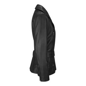 Blouson de moto personnalisé pour femme en peau de mouton tricotée, écologique et léger pour l'hiver - Product Image 2