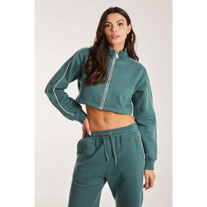 Sweat-shirt oversize en coton bio pour femme, col rond, molleton épais de qualité supérieure, épaules tombantes - Product Image 1