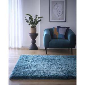 Alfombra Chicago Shaggy en Verde Azulado Oscuro, Alfombras y Juegos de Alfombras - Product Image 3