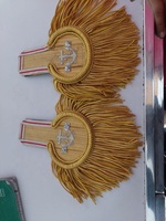 Haute qualité milliards de fils or paire faite Hamza Badges épaule incurvée épaulette conseil tactique équipement de défense personnelle