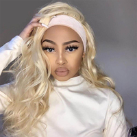 Perruque avec bandeau pour femmes CLJhair, vague corporelle, perruques blondes avec bandeau pour femmes