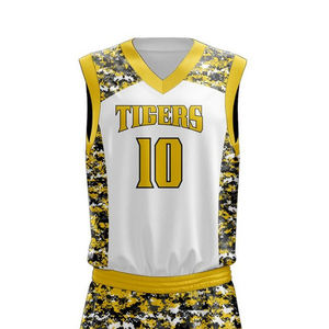 El mejor diseño personalizado Ropa deportiva al aire libre Uniforme de baloncesto Alta calidad Hombres Deportes Kit de baloncesto personalizado - Product Image 4