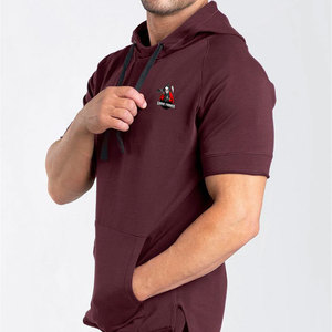 Casual Plus Size Winter Hoodie with Smart Fit Elastic Shorts <b>Set</b> for Gym Sports & Everyday Wear Men's - Product Image 4