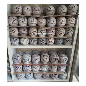 เชิงเทียนหิน Soapstone สำหรับตกแต่งบ้านและคริสต์มาส - Product Image 4