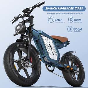 Bicicleta Eléctrica Urbana JANSNO X60, Motor Dual de 1500W, Batería de 48V 23Ah, Alcance de 80 Millas, Frenos de Disco Hidráulicos, Shimano de 7 Velocidades, Carga de 330 Libras - Product Image 1