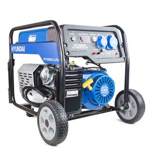เครื่องกำเนิดไฟฟ้าแบบสองเชื้อเพลิง 7kW 8.75kVA ใช้ได้ทั้งน้ำมันเบนซินและก๊าซ LPG สตาร์ทด้วยระบบไฟฟ้า โครงสร้างแบบเปิด 230V 32A พร้อมล้อเคลื่อนย้ายได้ - Product Image 4