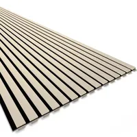 Panneau Acoustique Licorne Confort 9 De Luxe 2400x600x9mm Moderne Palomino Panneau Mural à Lattes en Bois Bureau Maison Design Hôtels Écoles