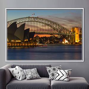 งานศิลปะบนผ้าใบพิมพ์ลาย: ของขวัญรอยัลบอตานิคอลการ์เดนซิดนีย์วิว 1P:กรอบสีขาว - Product Image 1