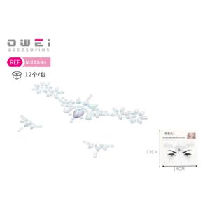 Pequeñas pegatinas de diamantes decorativas transparentes - Product Image 1