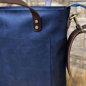 Mode multifonction grande taille grande capacité en cuir véritable sacs fourre-tout sac à main fourre-tout un sac à bandoulière LTB-0026 - Product Image 5