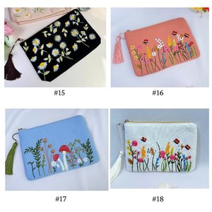 Bolso Tote de Lino Vintage Hecho a Mano para Mujer, Estilo Étnico Hippie, Bordado, Ecológico, Reutilizable, Color y Logotipo Personalizables - Product Image 6