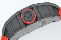 Montre de luxe pour homme de style sportif haut de gamme, entièrement automatique, mécanique, en fibre de carbone, de haute précision, modèle RM 3502
