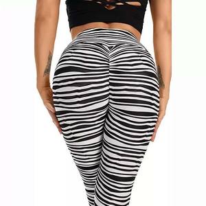 กางเกงเลกกิ้งเล่นโยคะสตรี,กางเกงเล่นโยคะผ้าโพลีเอสเตอร์พิมพ์ลายและสแปนเด็กซ์ระเหิดออกแบบใหม่แบบมืออาชีพ - Product Image 3