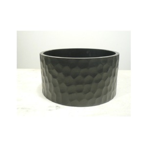 Revêtement noir teck décor en bois Table Ware bol fait à la main dernier stockage décoratif bol sans danger pour les aliments - Product Image 4