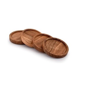 Posavasos personalizables duraderos geométricos de resina de madera de Color personalizados modernos hechos a mano, Juego de 4 accesorios de cocina para uso en el hogar y el Hotel - Product Image 4