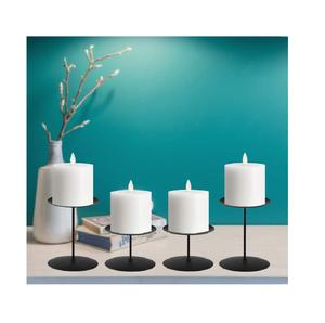 เชิงเทียนเชิงเทียนโลหะสีดำ - Product Image 1