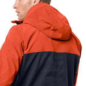 Veste coupe-vent d'hiver personnalisée pour hommes, couleur unie, style de rue - Product Image 6
