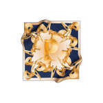 Pañuelo de crepé satinado geométrico Pierre Cardin 90x90 - Pañuelo para la cabeza y el cuello - Product Image 3