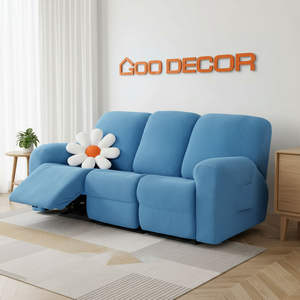 Oem Odm 2 Piece Recliners <b>Chair</b> <b>Covers</b> Soft Soft-Touch Sofa Slipcovers From Vietnam Direct Factory For Living Room - Product Image 3