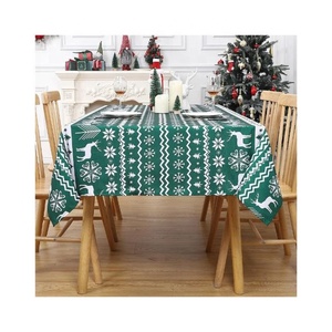 Premium 100% Cotton Rectangular <b>Tablecloth</b> Japanese Style Grey Embroidered Coffee Tea Dining Table Cover Geometry Design Home - Product Image 5