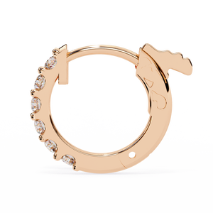 Bespoke 18K <b>Gold</b> 0.18ct Lab Grown Diamond Earrings | Premium Sculptural Designer Studs | Modern High-Lustre Sustainable Unisex - Product Image 4