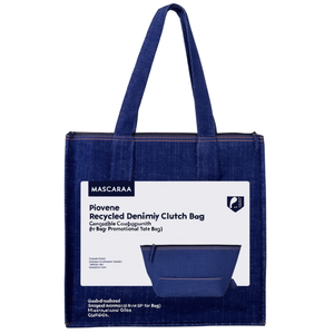Borsa Clutch in Denim Riciclato Piovene, Borse Promozionali Sostenibili per Gadget - Product Image 2