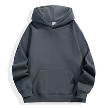 Sweat à capuche streetwear d'hiver en molleton 100% coton délavé, motif araignée, impression de logo personnalisé sur le devant, broderie, coupe oversize - Product Image 3