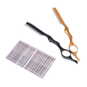 มีดโกนหนวดแบบใบมีดเดี่ยว ด้ามจับพลาสติก หัวหมุน ดีไซน์ปลอดภัยด้วยใบมีดสแตนเลส สำหรับโกนหนวด ขนนุ่ม และจัดแต่งทรงผม - Product Image 6