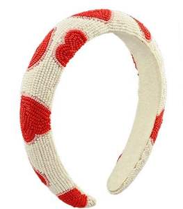 Bandeaux skinny perlés faits à la main Tissu confortable Facile à porter Accessoire bandeau brodé à la main doux et rembourré - Product Image 3