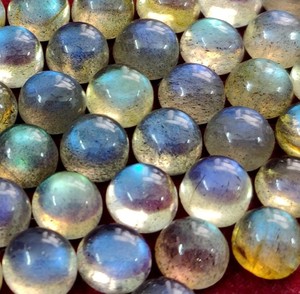Natural Grey Labradorite Round Cabochon 9mm-Loose High Quality - Product Image 4