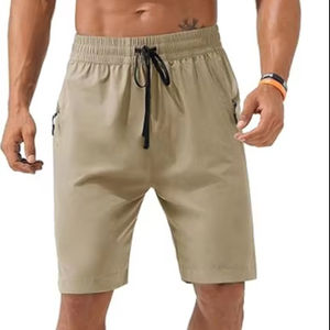 Pantalones Cortos para Hombre Hechos a Medida al Mejor Precio, Detalle de Botones, Transpirables, de Tela Oxford de Spandex/Algodón, Cintura Elástica - Product Image 4