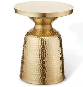 Tabouret en métal martelé commercial en gros, léger, écologique, imperméable pour les occasions de Diwali, Bar Mitzvah, anniversaire - Product Image 1