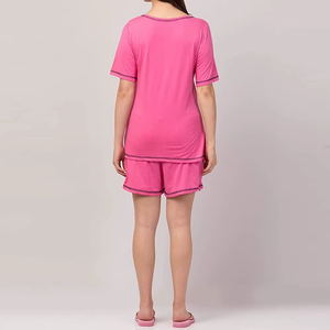 Nouvelle arrivée Ensemble de shorts pour femmes de haute qualité à bas prix Ensemble de shorts pour femmes de couleur unie personnalisés pour femmes - Product Image 6