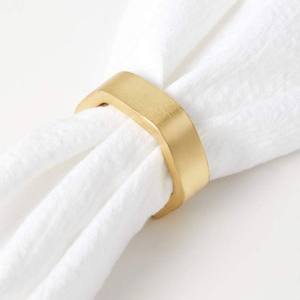 Rond Petit Rond de Serviette en Fil de Laiton Doré Rond de Table de Noël de Haute Qualité - Product Image 3