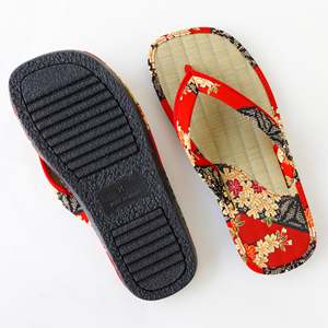 Sandalias Tradicionales Japonesas Tatami Setta Zori, Hechas en Japón - Rojas - Product Image 2