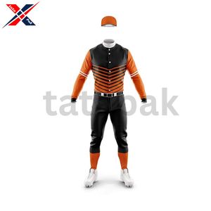 Uniforme de baseball personnalisable pour jeunes, maillot boutonné avec logo personnalisé imprimé, ensemble de chemises à manches simples, vêtements de sport - Product Image 6