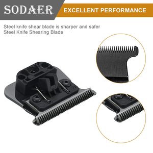 Cuchillas de Repuesto Profesionales de Acero Inoxidable para Recortadoras de Cabello, Modernas, Impermeables, con Características de Seguridad, Batería USB Eléctrica, Francesas - Product Image 5