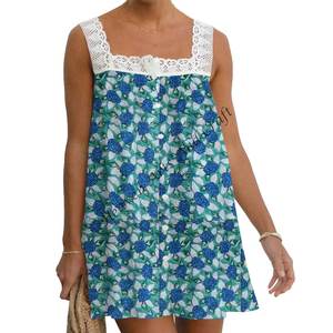 Elegante Blusa de Algodón con Estampado Floral y Encaje, Estampado a Mano, Atuendo Formal y Elegante para Mujer, Ropa de India y Pakistán para Chicas - Product Image 3