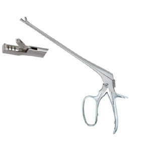 Pinces à biopsie laryngée 21 cm, instrument chirurgical ORL, acier inoxydable, pinces de préhension pour les procédures de larynx et de gorge - Product Image 4