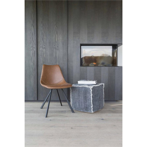 Nouvelles chaises de salle à manger en cuir meubles de salon chaises de bureau avec siège en cuir et cadre en métal chaises de salon décor à la maison - Product Image 4