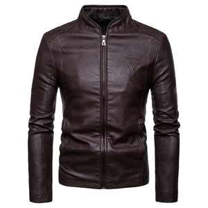Chaqueta Bomber Varsity de Béisbol con Mangas de Cuero y Tela de Lona, Impermeable y Resistente al Viento, con Logotipo Frontal para Hombre - Product Image 2