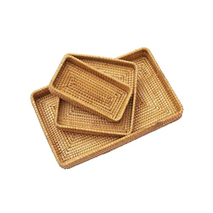 Plateau en rotin Couleur Matériau naturel Rotin Produit Multi-Forme à partir de 99 données d'or vietnam - Product Image 1