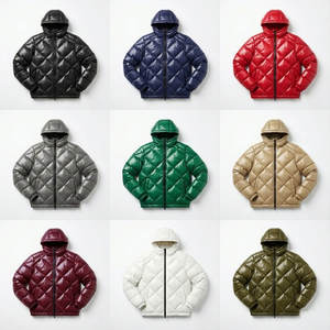 Nouvelle veste matelassée à capuche brillante pour homme, en duvet de canard, manteau d'hiver personnalisable, vente en gros OEM/ODM, vêtements d'extérieur d'hiver - Product Image 6