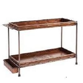 Direct Factory Wholesale Industrial Style Two Tier Metal Tray <b>Shoe</b> Rack Entryway Decorative Cabinet With Pot Use Features - Product Image 2