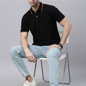 Polos al por mayor para hombre, camisetas de Polo de manga corta de ajuste clásico, camisetas de polo de tela de algodón - Product Image 4