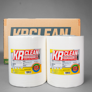 Krclean แผ่นผ้าเช็ดทำความสะอาดอาหารสีขาวแบบใช้ซ้ำได้ขนาด30x30ซม. ผ้าเช็ดทำความสะอาดที่ยั่งยืนและดูดซับได้ดี - Product Image 4