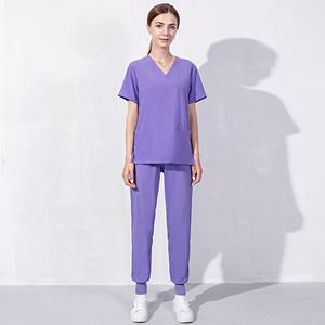 OEM Best Service Scrub Enfermera Personalizar Mujeres de moda de poliéster Jogging Hospital Médico Enfermería Scrubs Enfermera Uniformes Conjuntos - Product Image 5