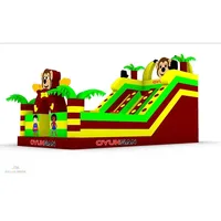 Grand toboggan gonflable d'extérieur pour enfants