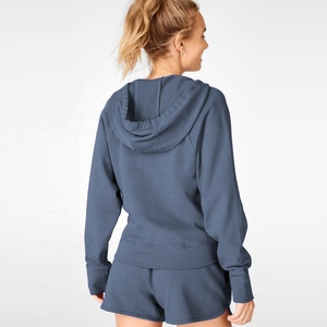 2022 mujeres cómodo verano deportes Fitness ocio traje nuevo Yogasuit con suéter con capucha pantalones cortos para correr ropa de dormir Casual - Product Image 5